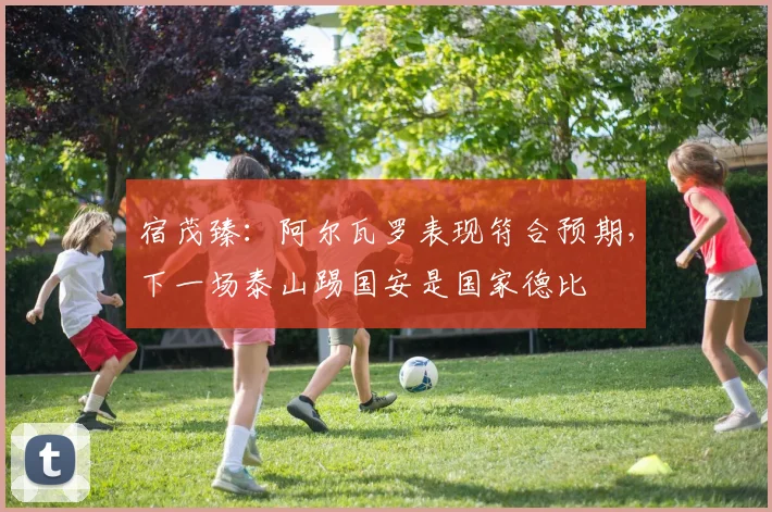宿茂臻：阿尔瓦罗表现符合预期，下一场泰山踢国安是国家德比